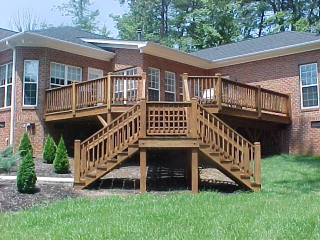 Deck with russet stain